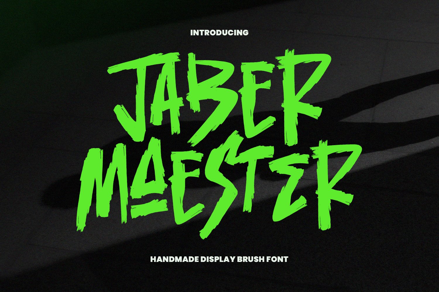 Jaber Maester Handmade Display Brush Font