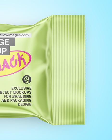 Matte Metallic Package Mockup