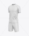 Soccer Kit Mockup - Half Side View