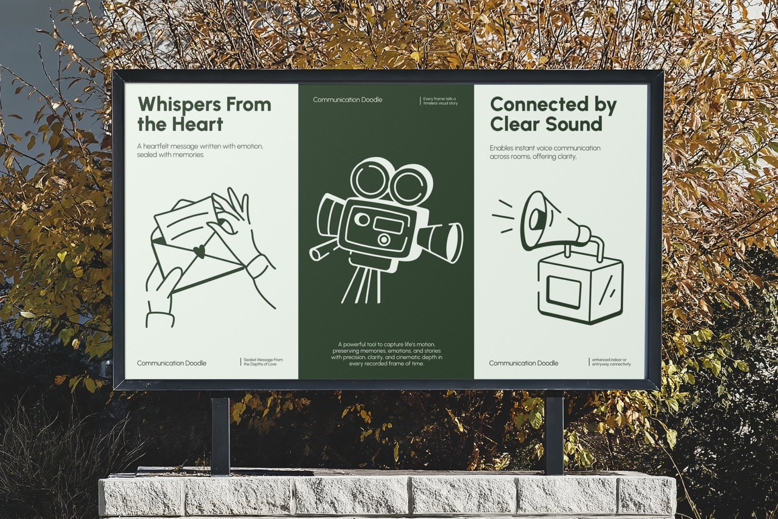 Communication Doodle Icon Set