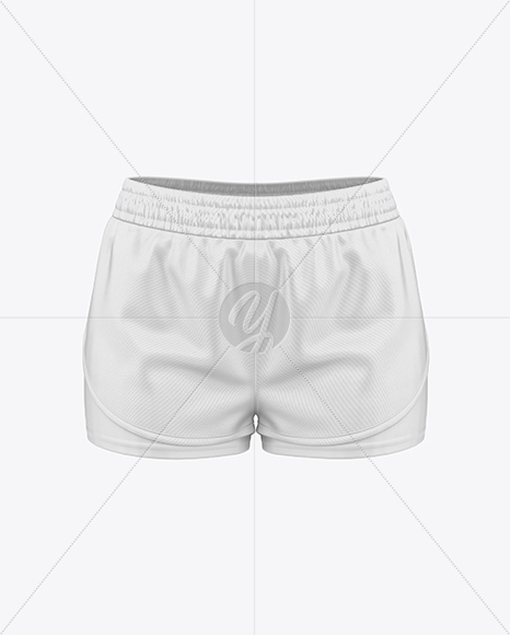 Women's Double-Layer Shorts Mockup - Front View