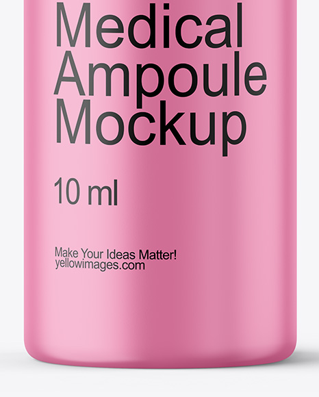 Matte Medical Ampoule Mockup