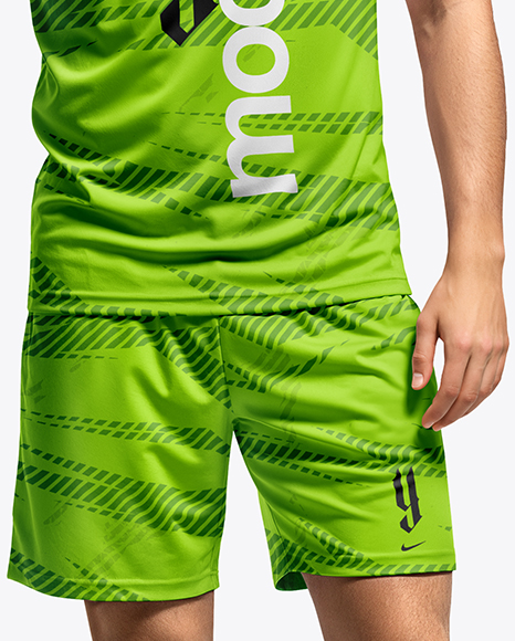 Man Wearing Badminton Uniform Mockup