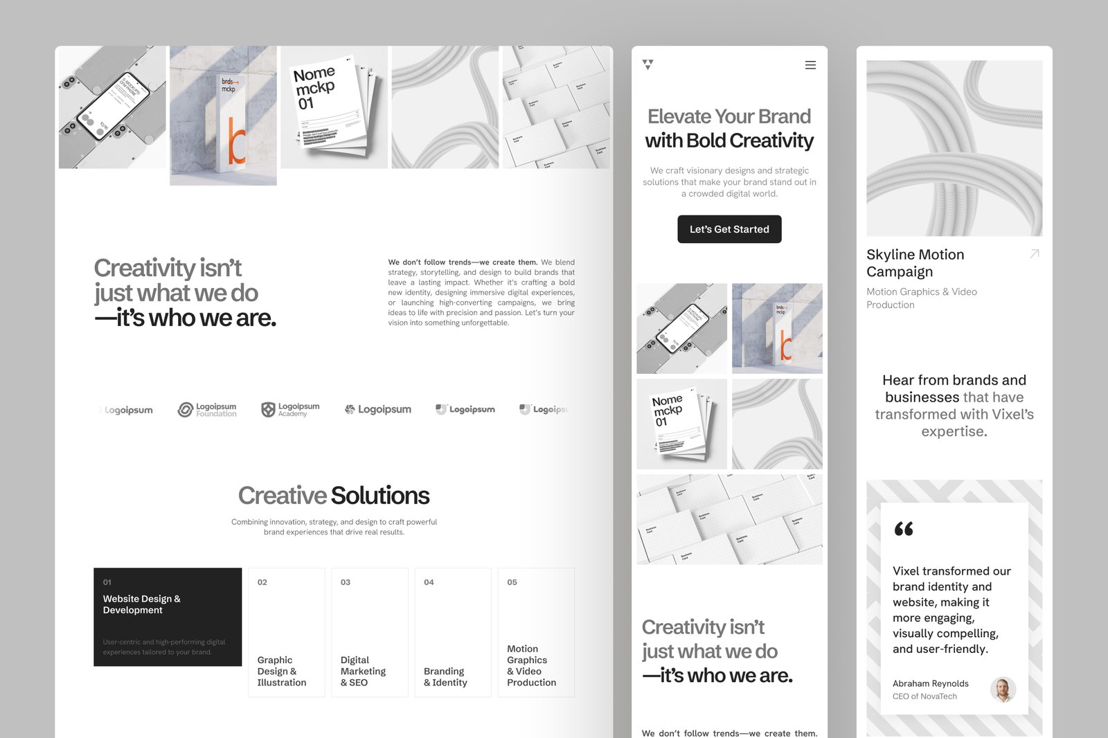 Vixel - Creative Agency Website