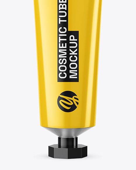 Glossy Cosmetic Tube Mockup