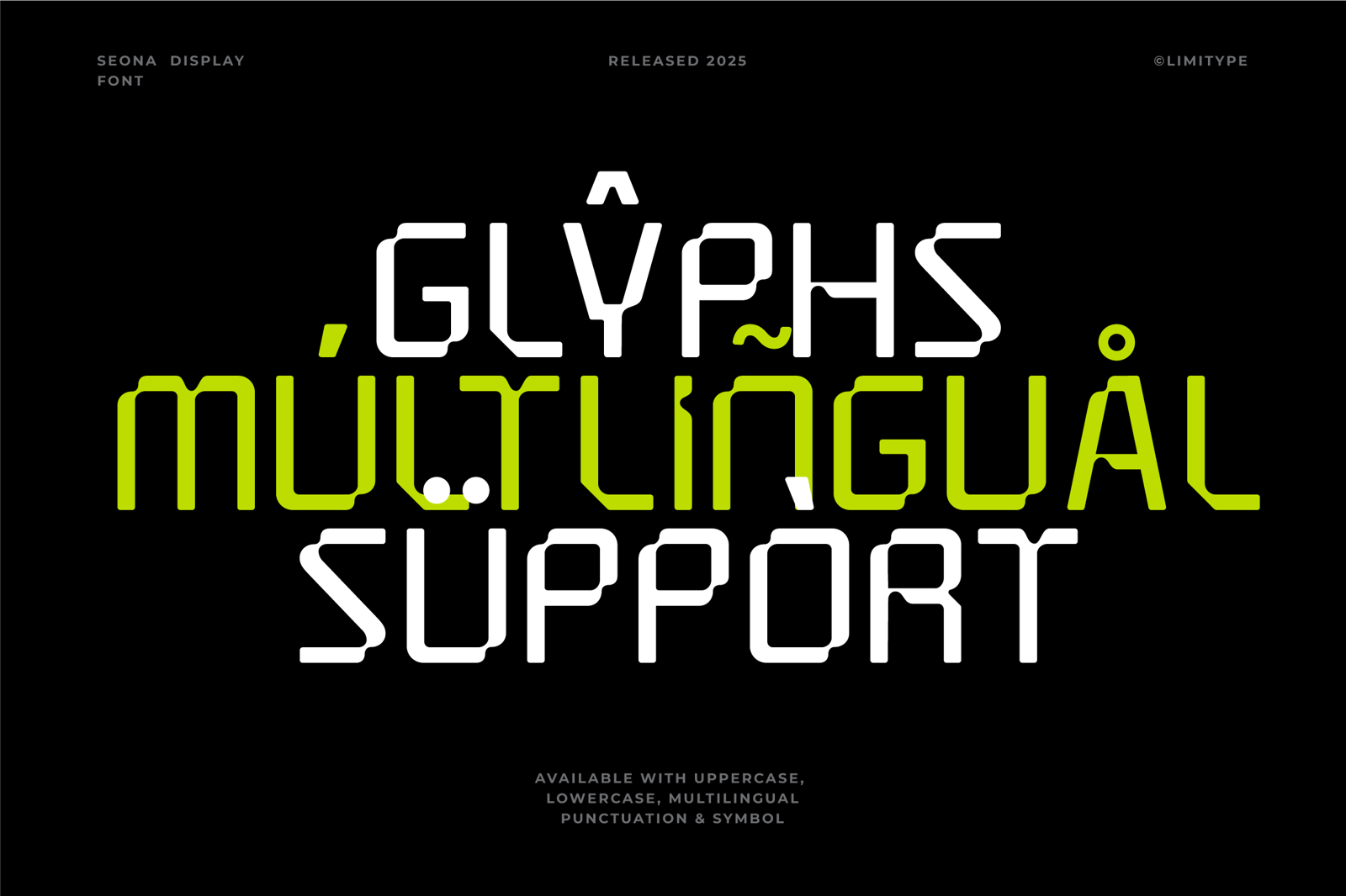 Seona - Futuristic Font