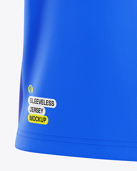 Training Sleeveless Jersey Mockup - Half Side View