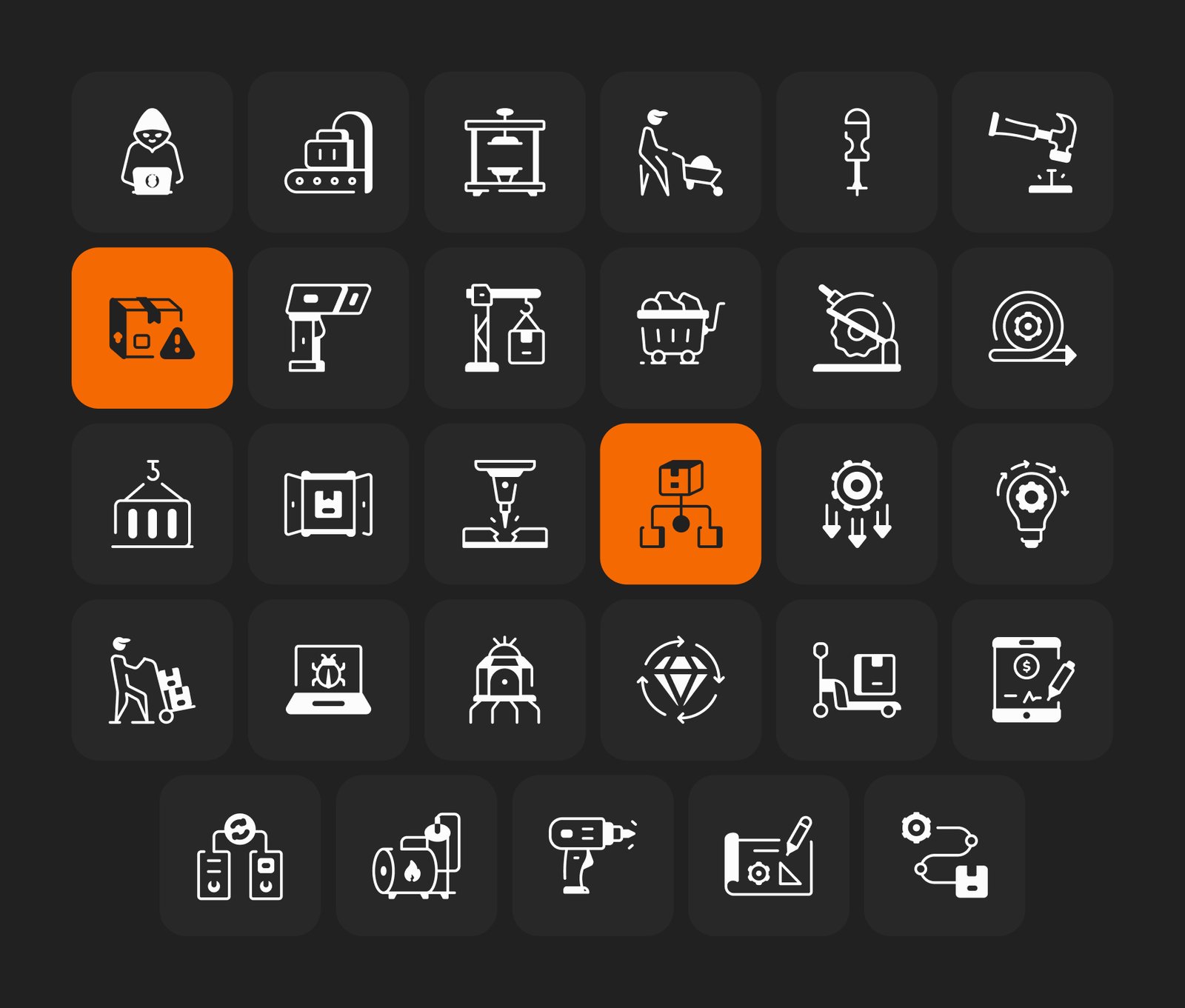 Bundle of Modern Industry Icons