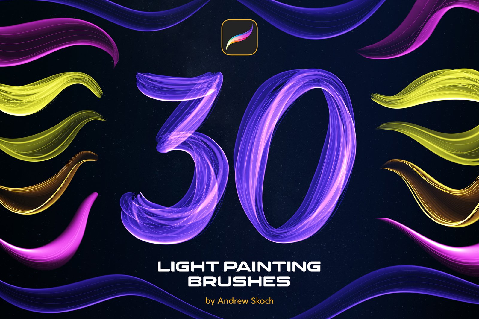 Light Painting Procreate Brushes