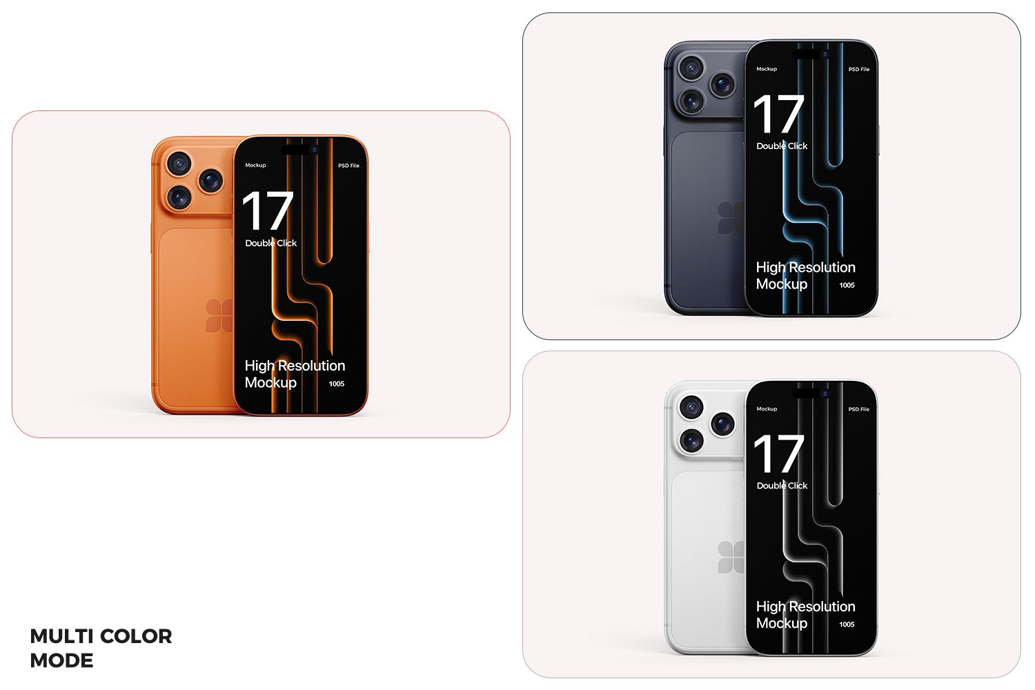 iPhone 17 Pro Max Mockup Set