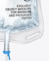 Clear Plastic Infusion Bag Mockup