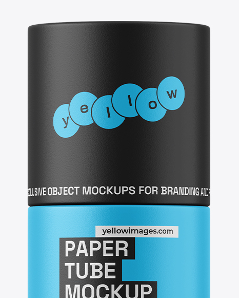 Matte Paper Tube Mockup