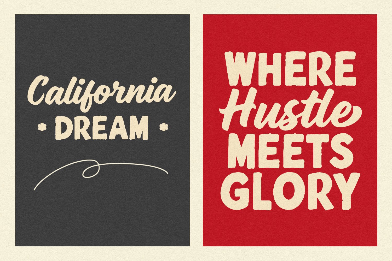 Jaglend Font Duo Vintage Script Sans Combination