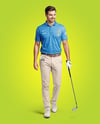 Man Wearing Golf Shirt and Chinos Mockup