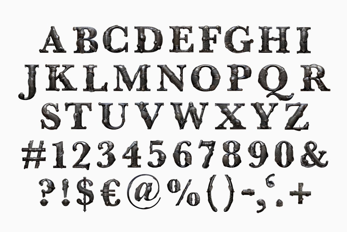 Knight Armor Font