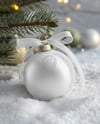Matte Christmas Ball with Bow Mockup