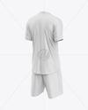Soccer Kit Mockup - Back Half Side View