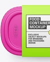 Matte Plastic Container in Paper Sleeve Mockup