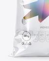 Large Clear Plastic Snack Bag Mockup