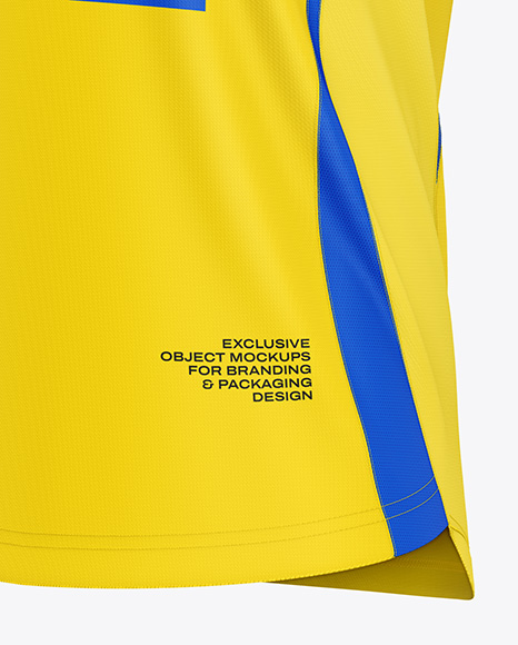 Soccer Jersey Mockup - Half Side View