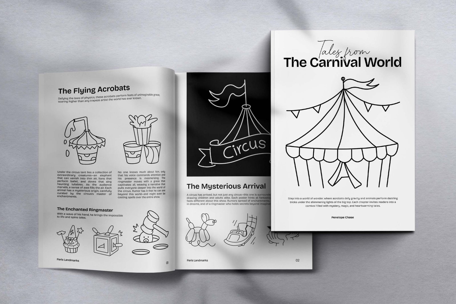 Circus And Carnival Doodle Icons
