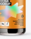 Bottle with Dark Drink Mockup
