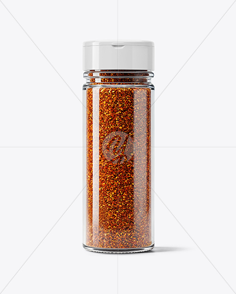 Glass Jar with Steak Seasoning Mockup