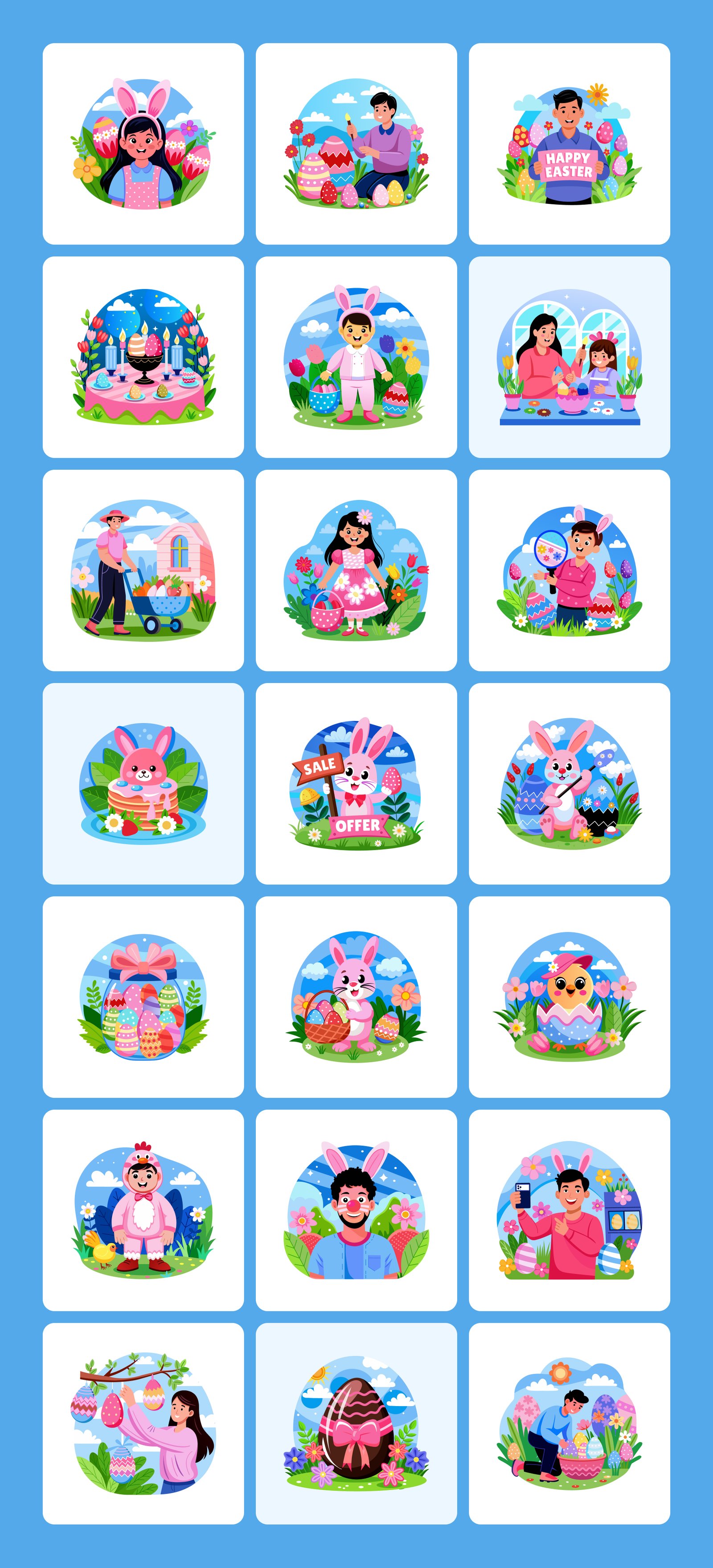 Easter Illustrations Bundle