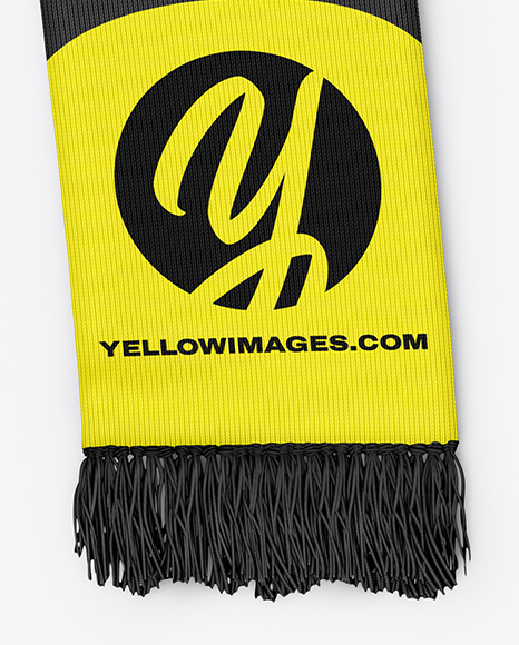 Fan Scarf Mockup - Top View