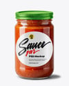 Jar with Marinara Sauce Mockup