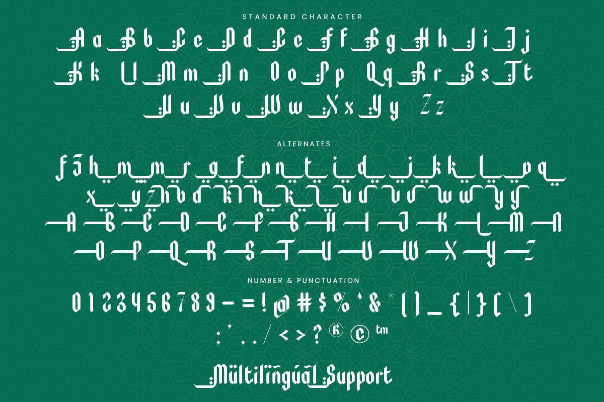 Awaly - Arabic Font Style Typeface