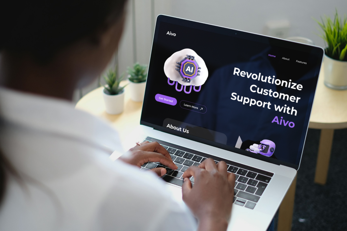 Aivo – AI Chat Assistant Landing Page Design Template