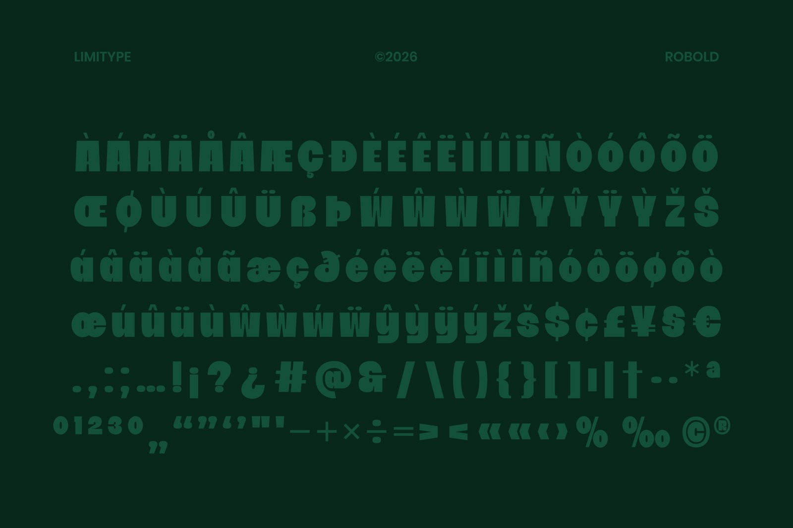 Robold - Bold Display Font
