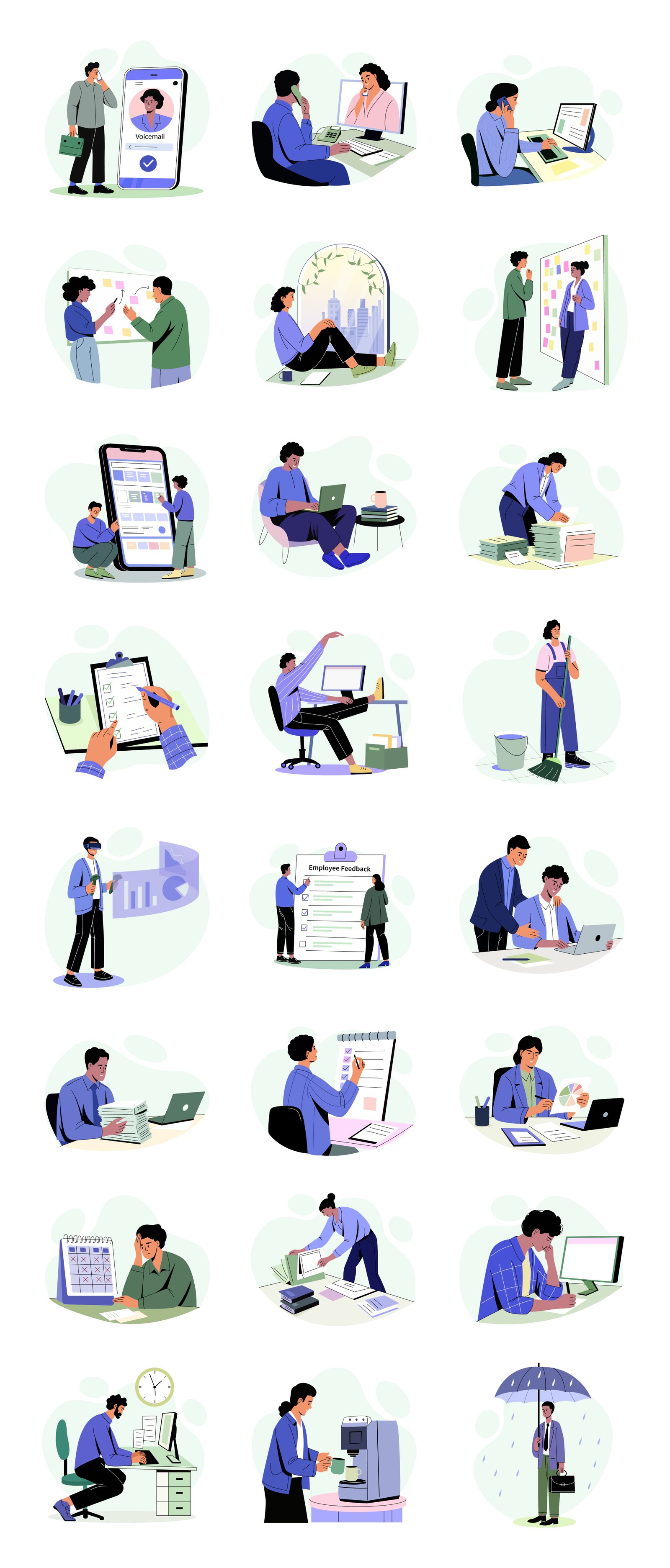 Office Illustration Art Set