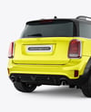 Hatchback Mockup - Back Half Side View