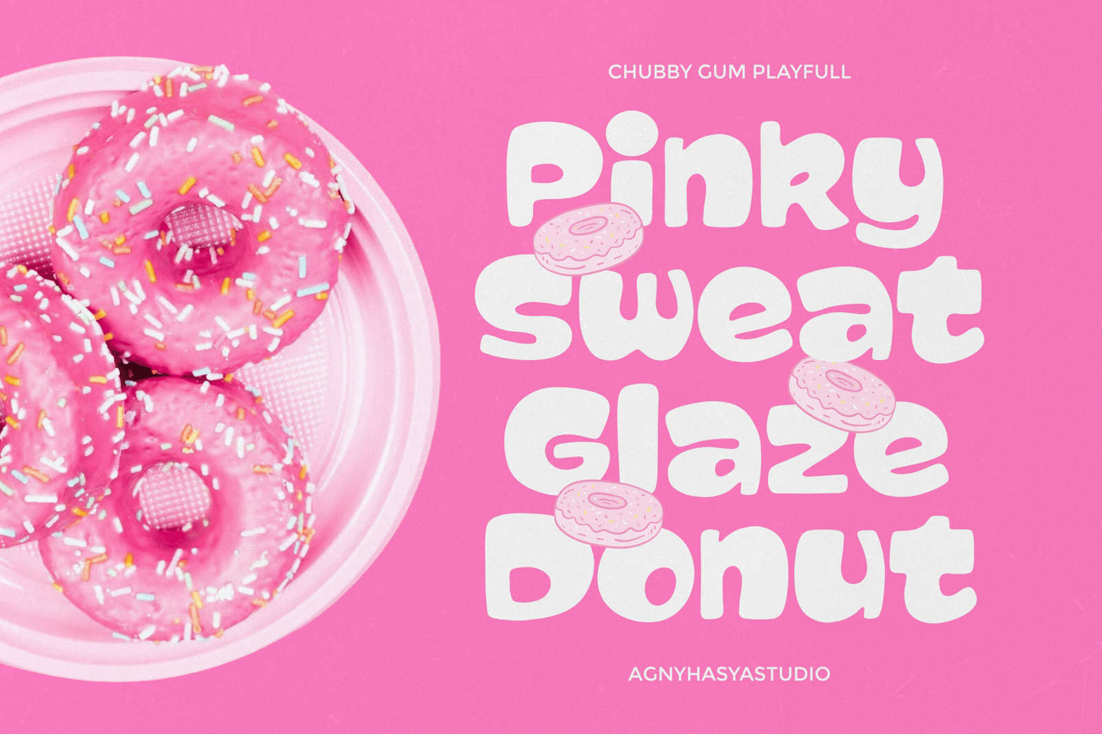 Chubby Gum - A Playful Chunky Display Font