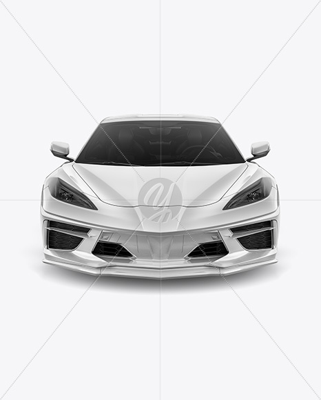 Sport Car Mockup - Front View