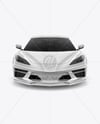 Sport Car Mockup - Front View