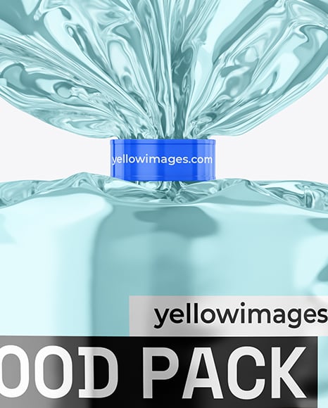 Glossy Metallic Package Mockup