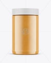 Jar With Peanut Butter Mockup