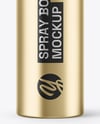 Metallic Spray Bottle Mockup