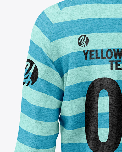 Men's Heather Hoodie Mockup - Back View