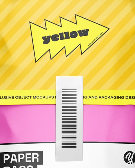 Paper Mailing Bag Mockup