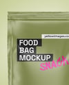 Matte Food Bag Mockup