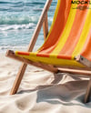 Beach Chair on the Seashore Mockup
