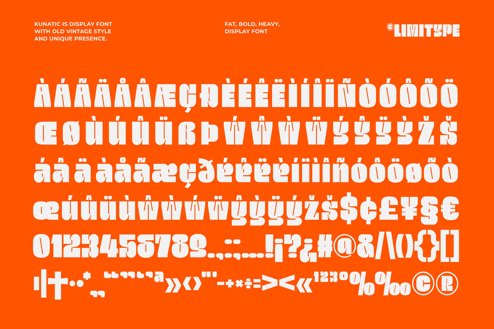 Kunatic - Retro Bold Font