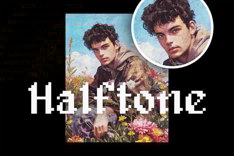 Paper Halftone Photo Effect - Add-Ons