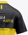 Raglan Short Sleeve Cage Jacket Mockup