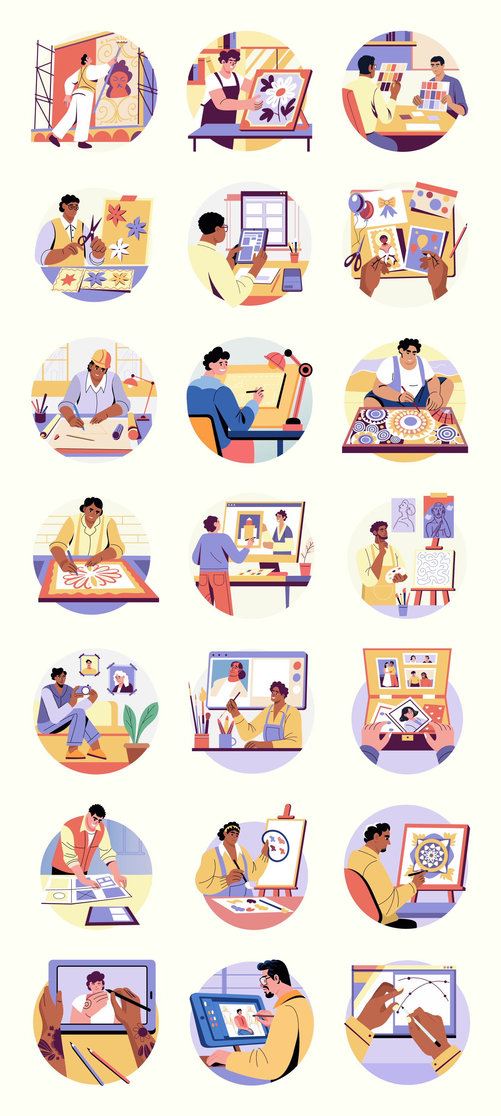 Creative Design Illustration Set