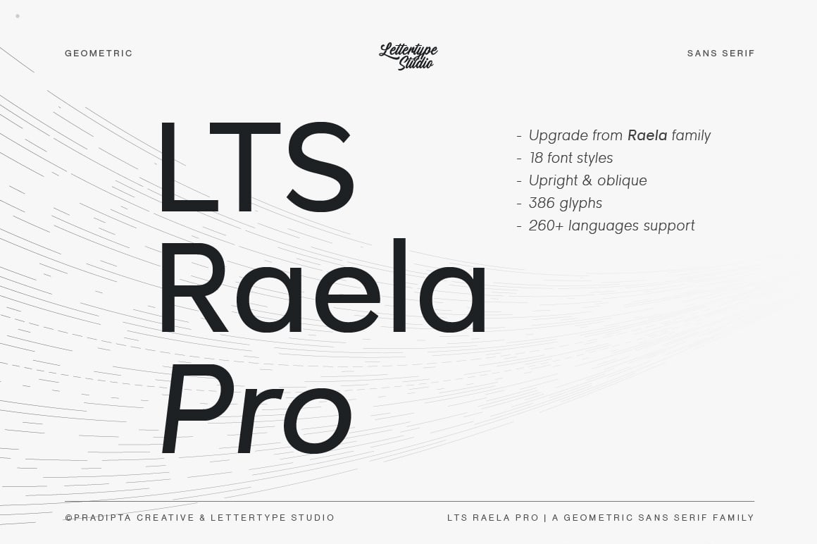 Raela Pro a Geometric Sans Serif Family